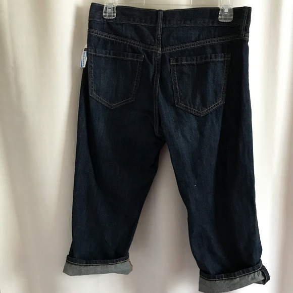 Old Navy "The Diva" Crop Jeans Dark Blue Wash (Size 4) - Picture 2 of 7